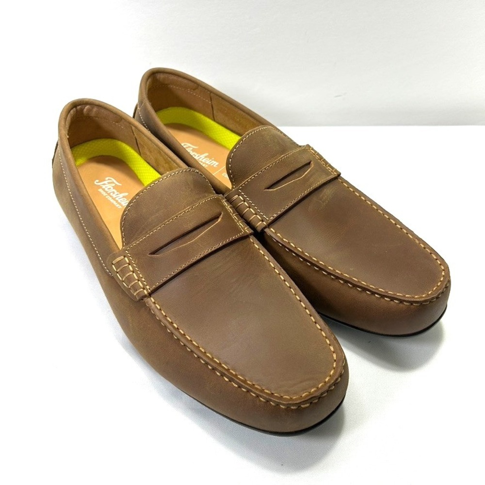 New Florsheim Motor Moc Toe Men's Shoes Brown US 13W  Venetian Driver Loafers